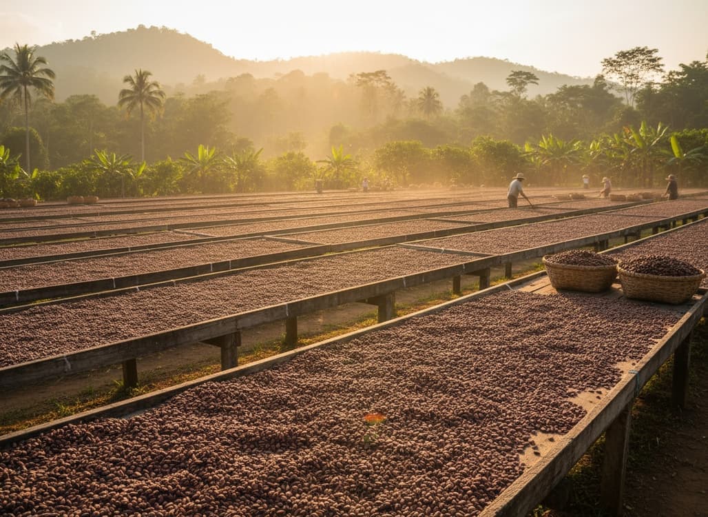 Drying beans